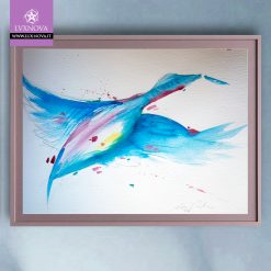 Acquerello germano blu carta