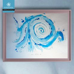 Acquerello onda di guarigione carta