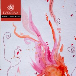 Acquerello piovra di fuoco carta