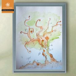 Acquerello albero 01 carta