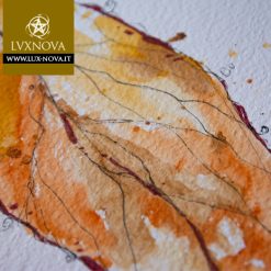 Foglia Magnolia Marrone 02 Acquerello dettaglio