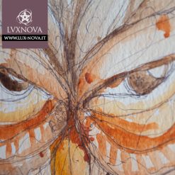 Acquerello Gufo 01 Dettaglio