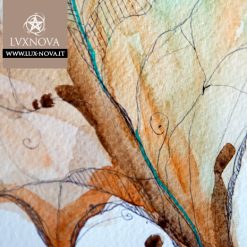 Acquerello linfa di quercia dettaglio