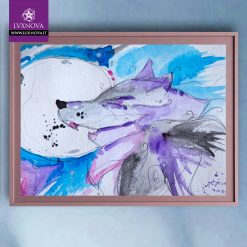 Acquerello Lupo 01 carta