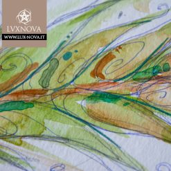 Acquerello spiga verde 01 dettaglio