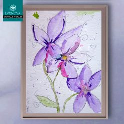 Acquerello viola 01 carta