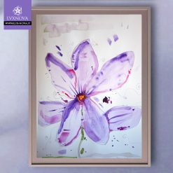 Acquerello viola 02 carta