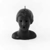 Candela con testa di Donna - Nera
