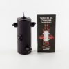 Candela con 7 stoppini nera - piccola