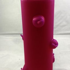 Candela con 7 stoppini Rossa - Grande - Dettaglio