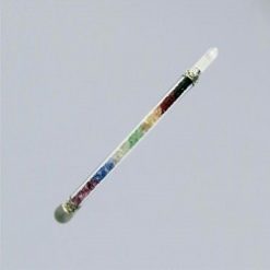 Bacchetta magica arcobaleno con cristallo di rocca