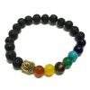 Braccialetti in Pietra Lavica - Chakra Buddha