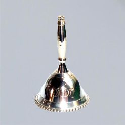 Campana rituali argentate con tripla luna