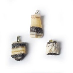 Ciondolo in Onice zebrata grezza