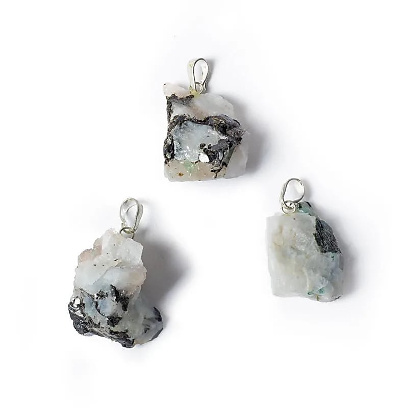 Ciondolo in Pietra di luna bianca grezza