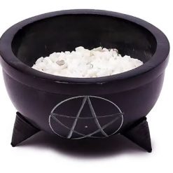 Ciotola incensi Pentacolo pietra ollare e pietre