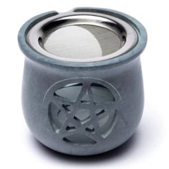 Incensiera Pentacolo In Saponaria Grigia