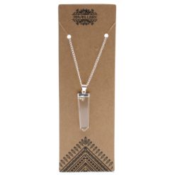 Pendente grande in pietra semi-preziosa- Quarzo di Rocca