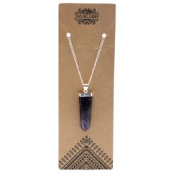 Pendente grande in pietra semi-preziosa- Ametista