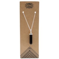 Pendente in pietra semi-preziosa - Agata Nera