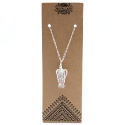 Pendente in pietra semi-preziosa Angelo - Quarzo di Rocca