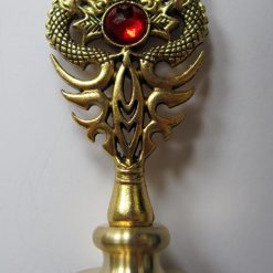 Timbro sigillo Drago con Pentagramma