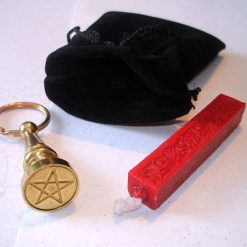 Timbro sigillo pentagramma in borsa