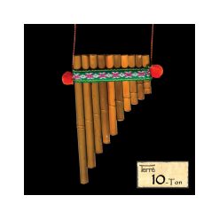 Flauto di Pan Peru a 10 canne