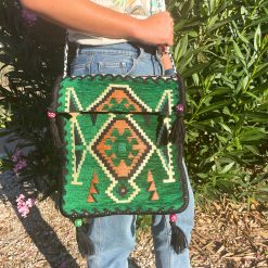 Kilim Messenger Bag - Verde - 02