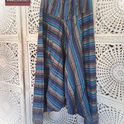 Pantalone-Donna-Afghano-In-Cotone---blu