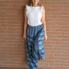 Pantalone-Donna-Afghano-In-Cotone---blu-modella01