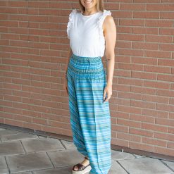 Pantalone-Donna-Afghano-righe---Azzurro-modella02