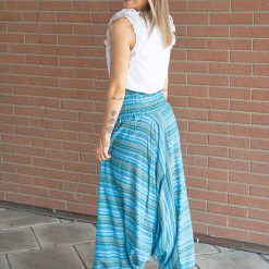 Pantalone-Donna-Afghano-righe---Azzurro-modella03