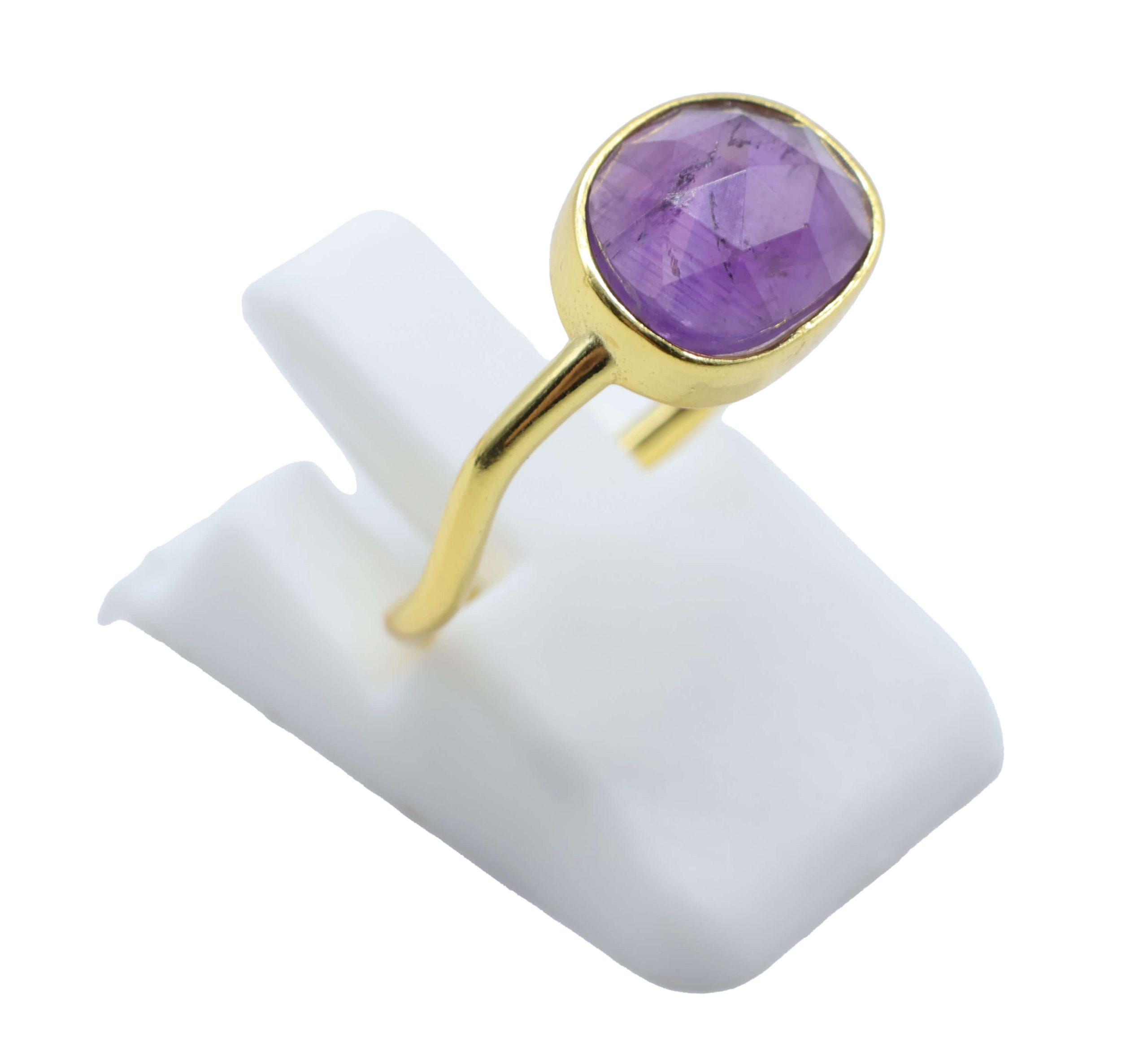 ANE001- Anello Con Ametista Ovale In Argento 925