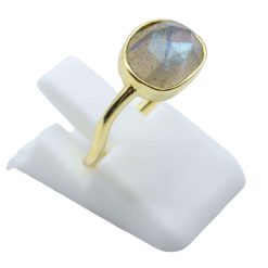 ANE002 - Anello Con Labradorite Ovale In Argento Sterling 925