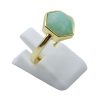ANE014- Anello-Con-Amazonite-Esagonale-In-Argento-Sterling-925