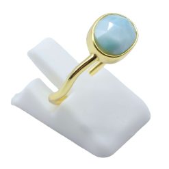 ANE034 - Anello Con Larimar Ovale in Argento Sterling 925