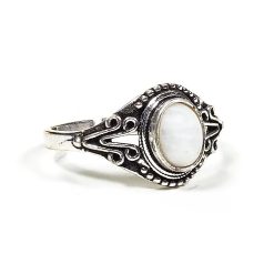 Anello Corona con Cristallo di rocca -- 0.7cm