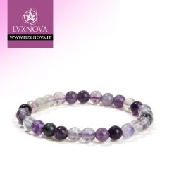 Bracciale in Fluorite Viola - 6mm