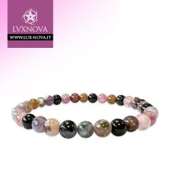 BR-TOUM6A Bracciale in Tormalina multicolore A - 6mm