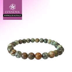 Bracciale turchese naturale dall'Africa A - 6-7mm