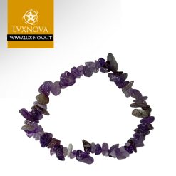 Braccialetto in chips di Ametista a Bande A