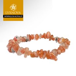 Braccialetto in chips di Pietra Sole Multicolore AA