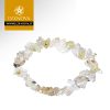 BRC-QRU Braccialetto in chips di Quarzo Rutilato Cristallo di rocca