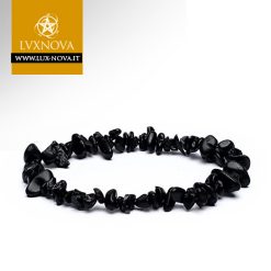 Braccialetto in chips di Tormalina Nera A