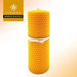 Candela in cera d'api - 15x6 cm.
