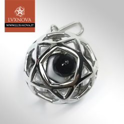 Ciondolo Pentasfera - onice nera