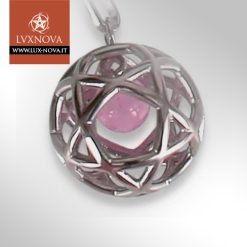 Ciondolo Pentasfera - Quarzo Rosa