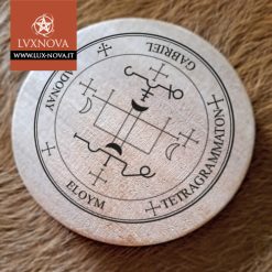 Talismano Grande in legno - Gabriel- Dettaglio