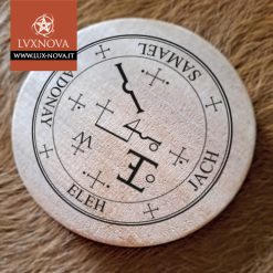 Talismano Grande in legno - Samael - Dettaglio